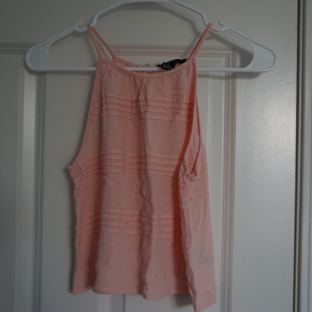 Forever 21 peach crop top